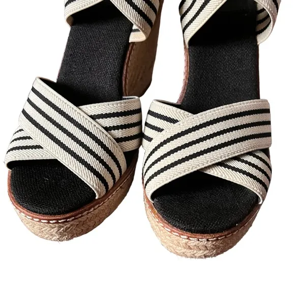 Tory Burch Frieda Espadrille Wedge Sandal size 6.5
