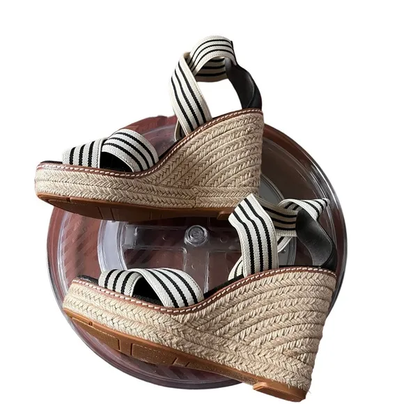 Tory Burch Frieda Espadrille Wedge Sandal size 6.5