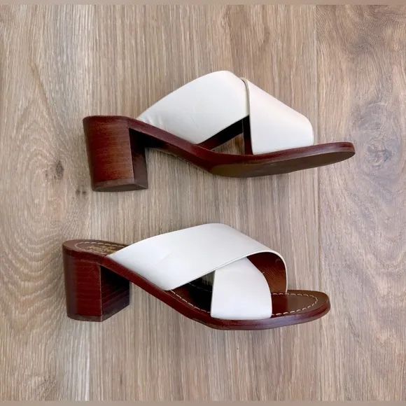 Tory Burch Ivory Montrose Mule - Size 5
