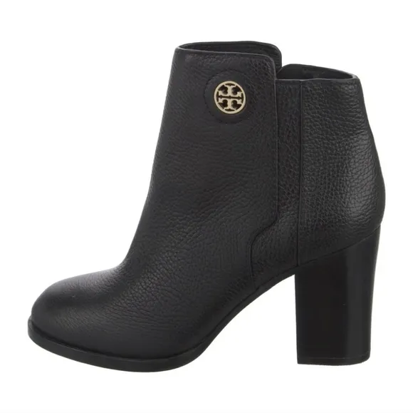 Tory Burch Leather Studded Accents Boots