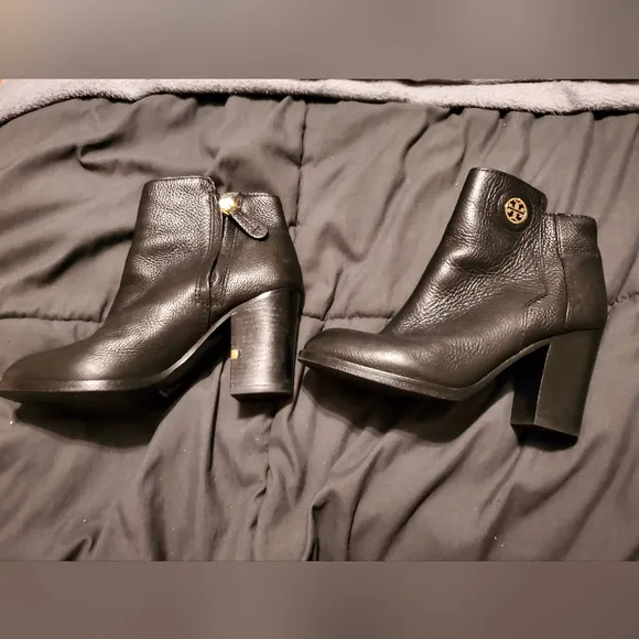 Tory Burch Leather Studded Accents Boots