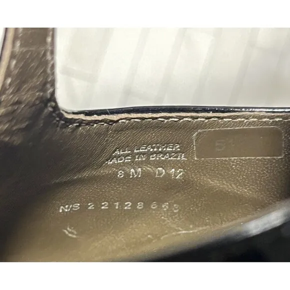 Tory Burch Lexa T-Bar 2 Tone Slingback Women’s Size 8 Brown Black All Leather