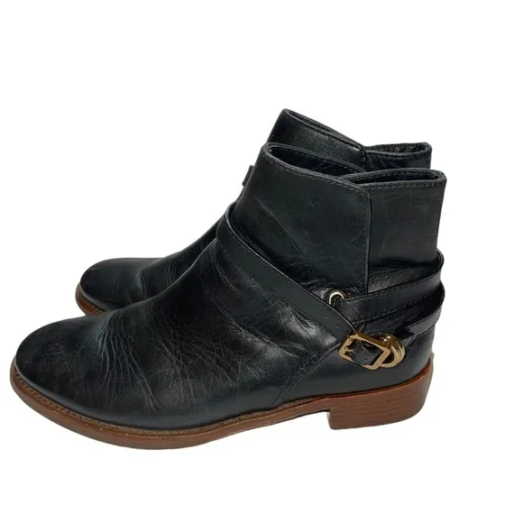 Tory Burch Women Leather Ankle Boots Size 8
