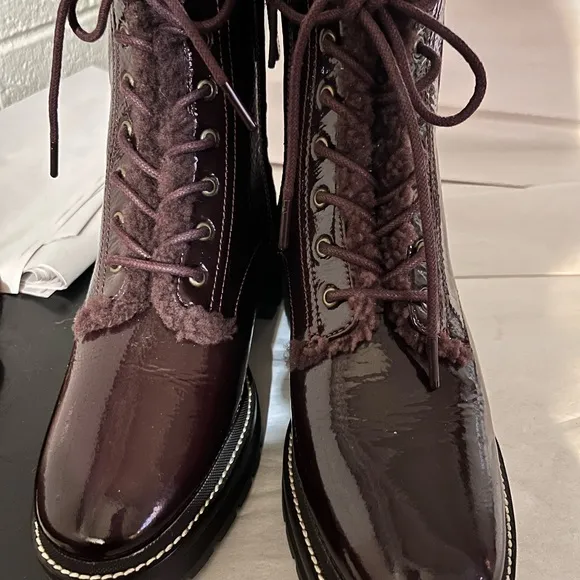 Tory Burch Women's Burgundy Ankle Boots