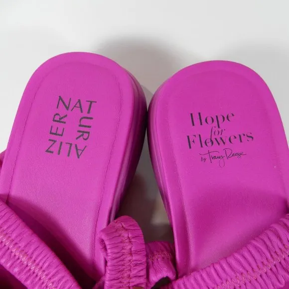 TRACY REESE NATURALIZER Hope For Flowers Firecracker SANDALS Size 7 Fuchsia NEW