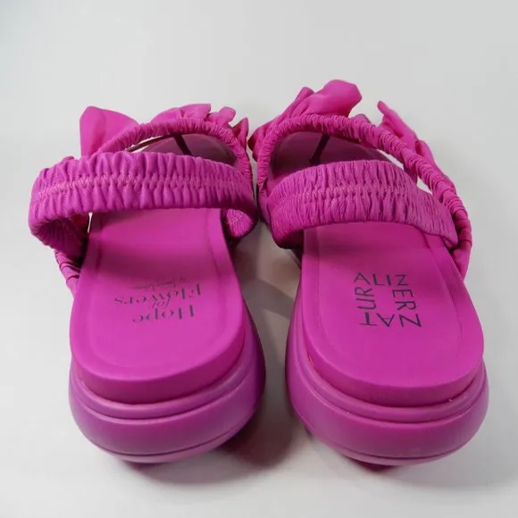 TRACY REESE NATURALIZER Hope For Flowers Firecracker SANDALS Size 7 Fuchsia NEW