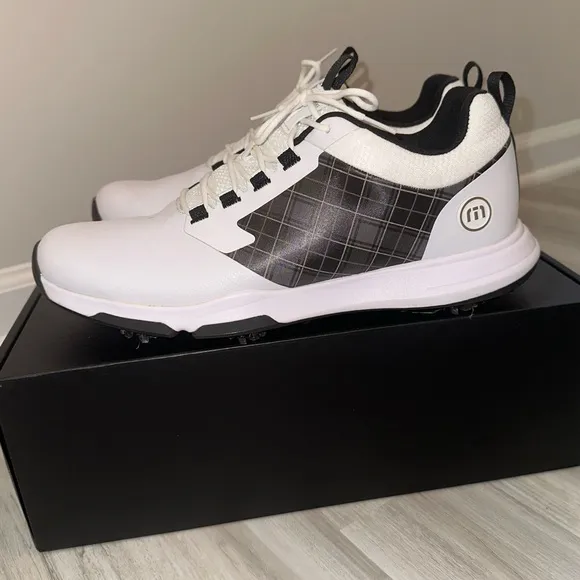 Travis Mathew THE RINGER II TARTAN Golf Shoes St Andrew’s Scotland Plaid US 12