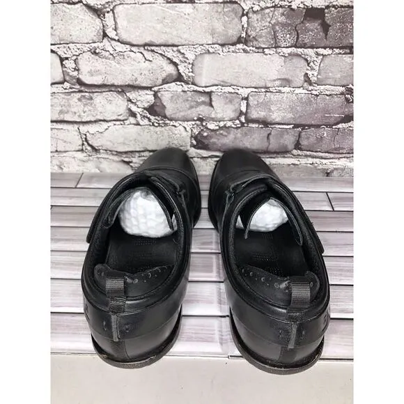 TSUBO 8189 Black Leather Slip On Strap Performance Shoes Men’s Sz 12M US/45.5EU