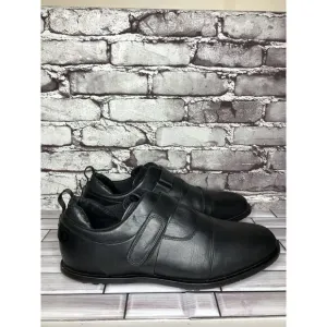 TSUBO 8189 Black Leather Slip On Strap Performance Shoes Men’s Sz 12M US/45.5EU