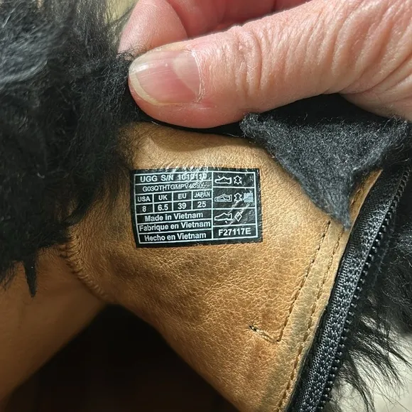 Ugg Antione faux fur and suede booties