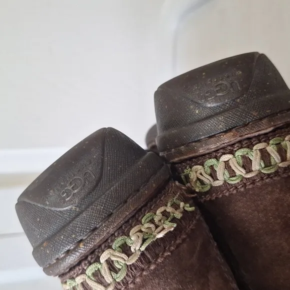 UGG Australia &quot;Kona&quot; boots leather suede faux fur - 7 - brown/black/tan