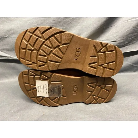 UGG Australia Boys Azell Hiker Weather Boots Suede Chestnut Size 5 NEW IN BOX!