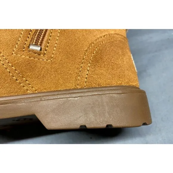 UGG Australia Boys Azell Hiker Weather Boots Suede Chestnut Size 5 NEW IN BOX!