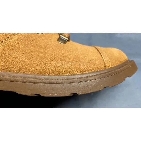 UGG Australia Boys Azell Hiker Weather Boots Suede Chestnut Size 6 NEW IN BOX!