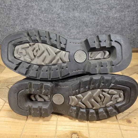 UGG Australia Rockville 2 Men Size 10.5 Shoes Black Buckle Motorcycle Boots 3040