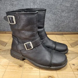 UGG Australia Rockville 2 Men Size 10.5 Shoes Black Buckle Motorcycle Boots 3040