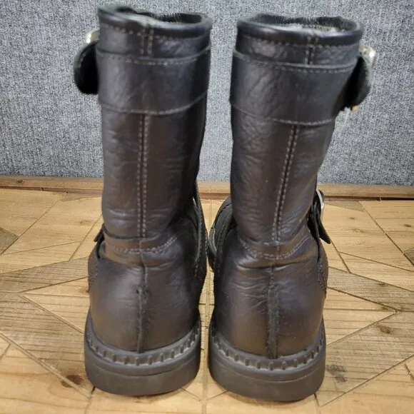 UGG Australia Rockville 2 Men Size 10.5 Shoes Black Buckle Motorcycle Boots 3040