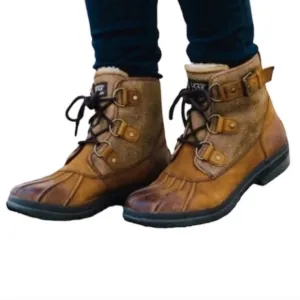 Ugg Australia Women Cecile Waterproof Ankle Boots shoes sz 7.5