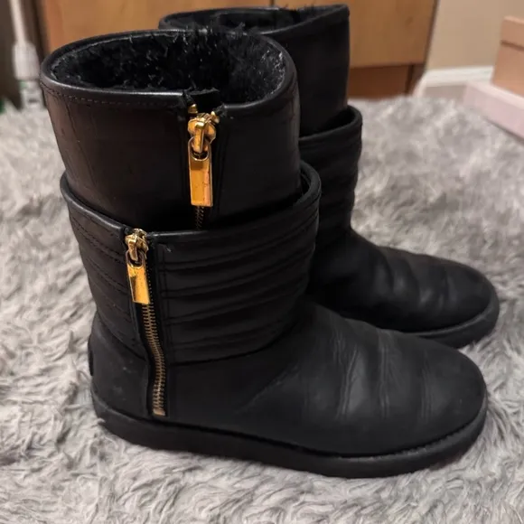 UGG Aviva embossed crocodile print boots