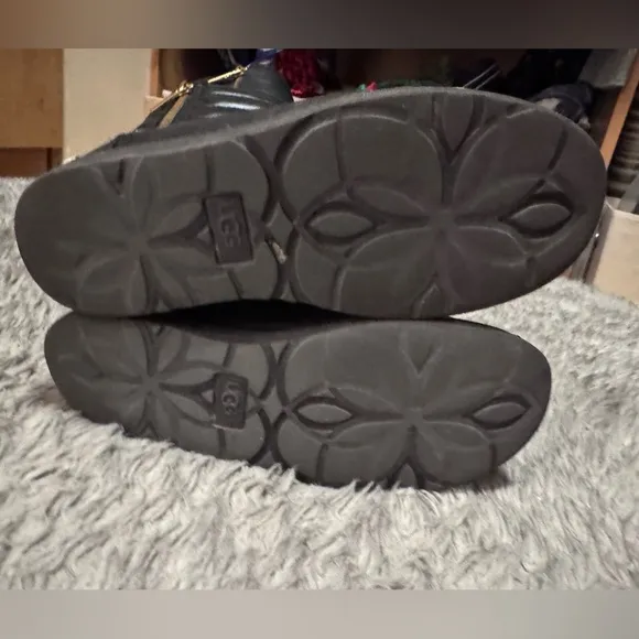UGG Aviva embossed crocodile print boots