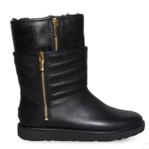 UGG Aviva embossed crocodile print boots