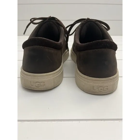 UGG BAYSIDER LOW WEATHER GRIZZLY LEATHER WATERPROOF SIZE 8.5 MENS SHOES‎ 1117478