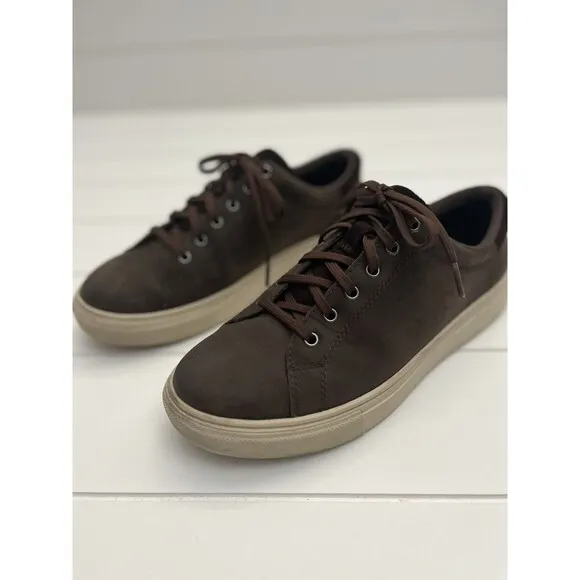 UGG BAYSIDER LOW WEATHER GRIZZLY LEATHER WATERPROOF SIZE 8.5 MENS SHOES‎ 1117478