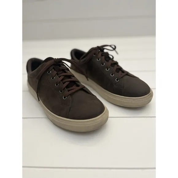 UGG BAYSIDER LOW WEATHER GRIZZLY LEATHER WATERPROOF SIZE 8.5 MENS SHOES‎ 1117478