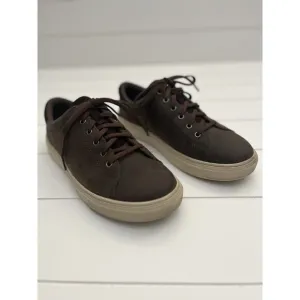 UGG BAYSIDER LOW WEATHER GRIZZLY LEATHER WATERPROOF SIZE 8.5 MENS SHOES‎ 1117478