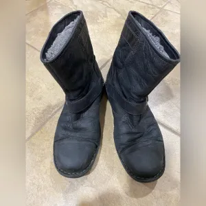 UGG black motorcycle boots