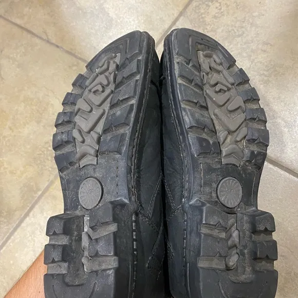 UGG black motorcycle boots