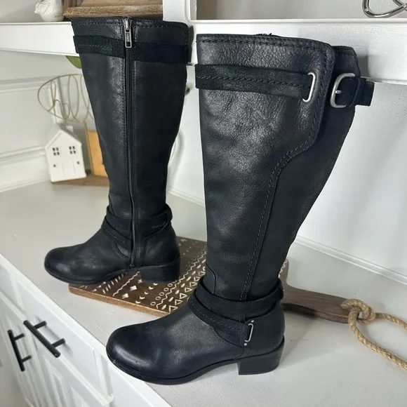 UGG Black Over the Knee Boots with Chunky Heel and Simple Design Women’s -Size 7