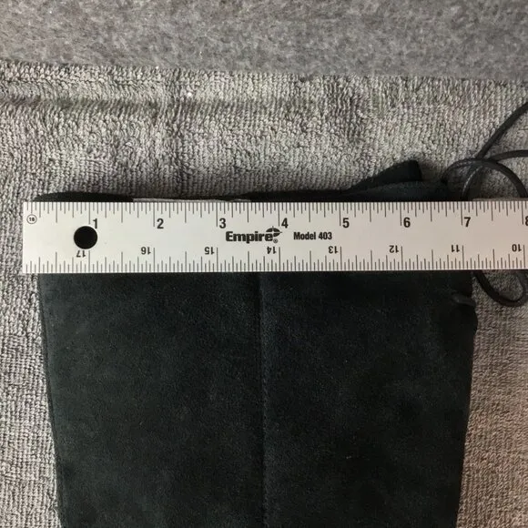 UGG Dawna Women's Black Suede Waterproof  Wedge Boots Sz 8.5 Tall Side Zipper
