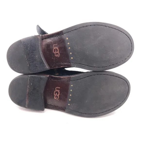 UGG Fabrizia Studs Suede Moto Ankle Boots 6.5