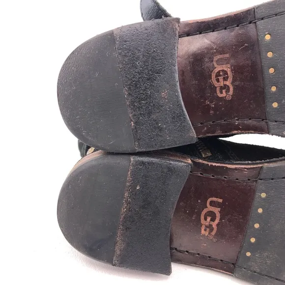 UGG Fabrizia Studs Suede Moto Ankle Boots 6.5