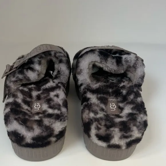 Ugg Fluffita Panther Print Slippers Shoes New 6 1122556