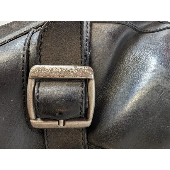 Ugg Gallatin Boots Mens Size 11.5 Black Motorcycle Biker Moto Buckle Straps