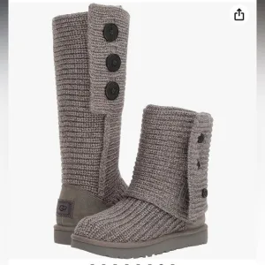 UGG Gray Classic Cardy Sweater Boots Booties