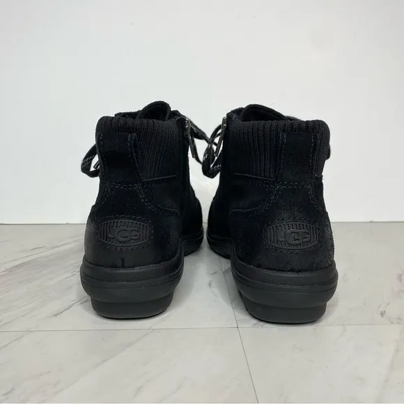 UGG Hapsburg Black Lace Up Ankle Boot 9