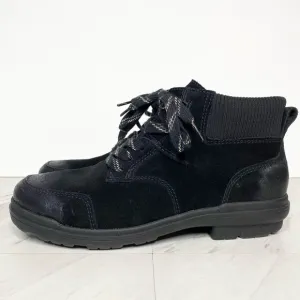UGG Hapsburg Black Lace Up Ankle Boot 9