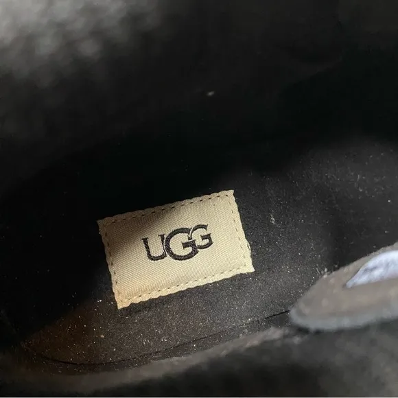 UGG Hapsburg Black Lace Up Ankle Boot 9