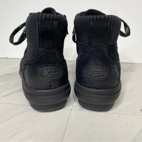 UGG Hapsburg Black Lace Up Ankle Boot 9