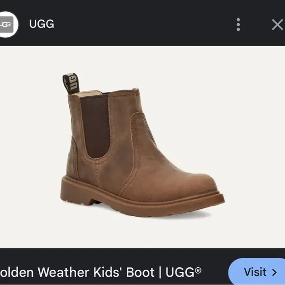 UGG Kids Brown Bolden Boots