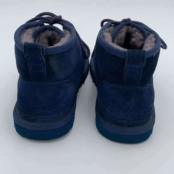 UGG Neumel dark blue suede leather shearling wool lined lace up men’s 7