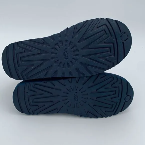 UGG Neumel dark blue suede leather shearling wool lined lace up men’s 7