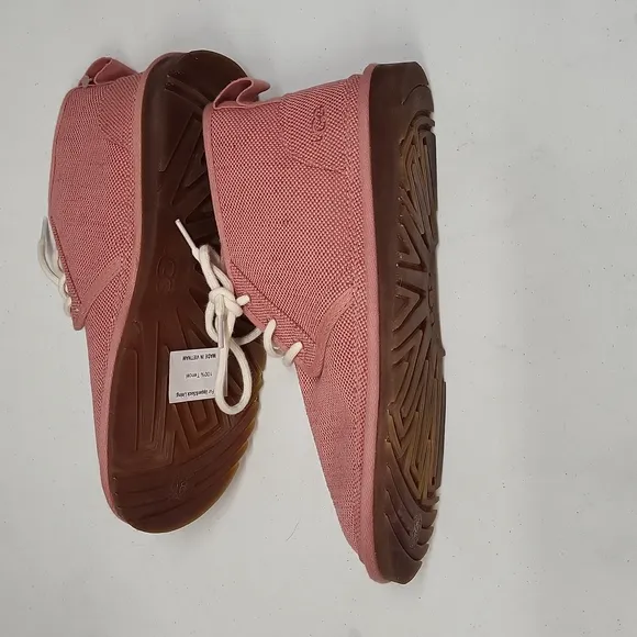 UGG Neumel Natural Women's Canvas Ankle Chukka Boots Size 9