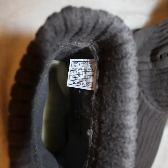 UGG SWEATER KNIT SHORT BOOTS GRAY 6-11‎