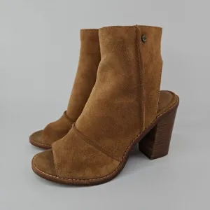 UGG Valencia Peep Toe Heeled Ankle Boots Booties Women's Size 7 New!