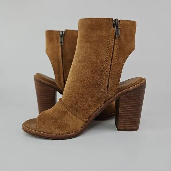 UGG Valencia Peep Toe Heeled Ankle Boots Booties Women's Size 7 New!