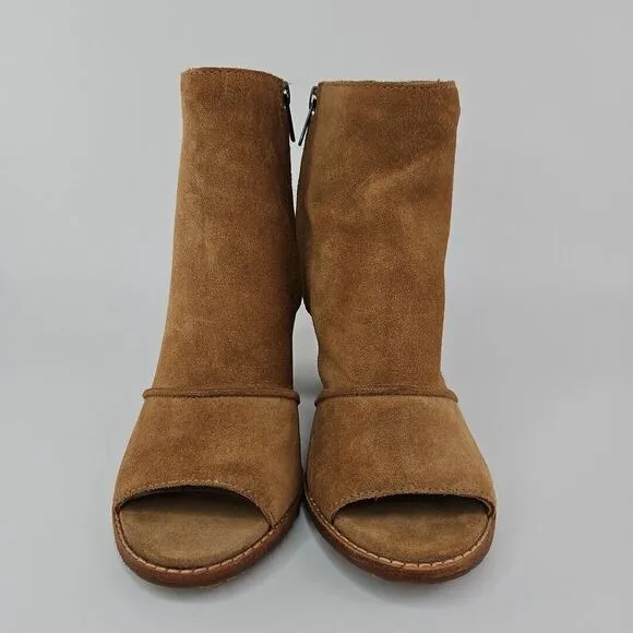 UGG Valencia Peep Toe Heeled Ankle Boots Booties Women's Size 7 New!